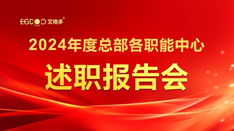 凝智聚能，共啟新程——艾格多集團召開2024年度總部各職能中心述職報告會